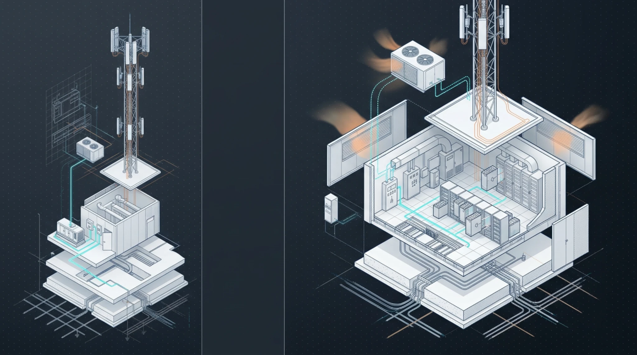 Electro-mechanical telecom services